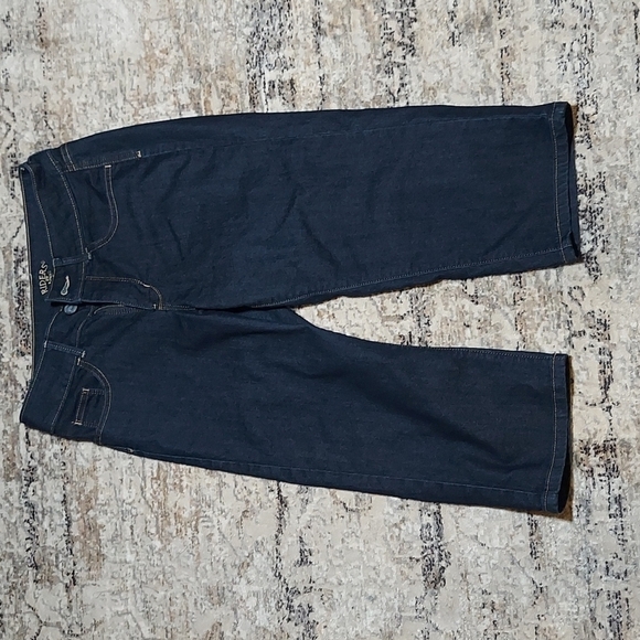 Lee Riders Navy Blue Denim Capri Jeans Size 4M - Picture 1 of 14
